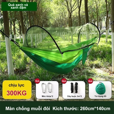 Võng siêu nhẹ 260x140cm Đơn Đôi mùng chất lượng, giá chỉ 279.000 VND - khuyến mãi 9 Võng siêu nhẹ 260x140cm Đơn Đôi mùng chất lượng, giá chỉ 279.000 VND - khuyến mãi 9