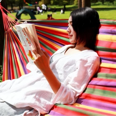 Võng sợi vải đan 280cm đa năng - Cắm trại, du lịch, camping, tặng túi & dây, giá ưu đãi 78.857 VND 4 Võng sợi vải đan 280cm đa năng - Cắm trại, du lịch, camping, tặng túi & dây, giá ưu đãi 78.857 VND 4