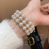 Vòng tay 2 lớp ngọc trai và kim cương - Thiết kế Pháp cổ điển, nữ, 24.552 VND 7
