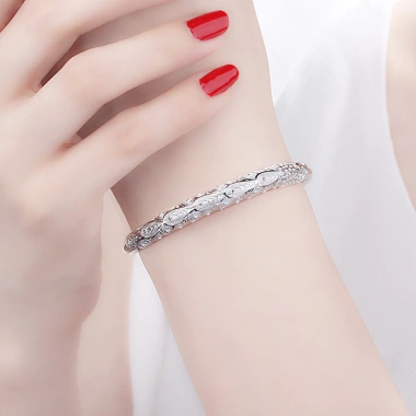 Vòng tay bạc 925 Noble Phoenix cho nữ – Lắc tay thời trang, điều chỉnh linh hoạt, giảm giá 23%