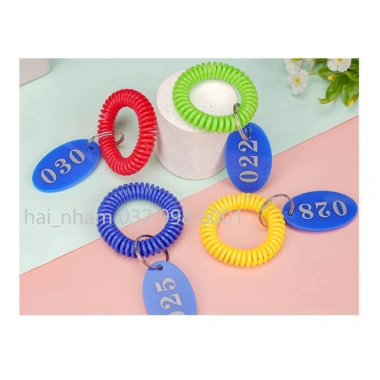 Vòng tay đeo thẻ chìa khóa đi bơi V1, móc khóa, đánh dấu vali, ghi chú thông tin 4