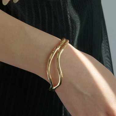 Vòng Tay Kim Loại Khớp Hottrend Cá Tính Nữ UP9 KL00 - Giá chỉ 60.000đ