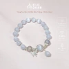 Vòng tay nữ bạc s925 đá mắt mèo trắng Moonstone May mắn sức khỏe KC07 KILIG CHARM 195k