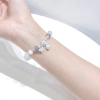 Vòng tay nữ bạc s925 đá mắt mèo trắng Moonstone May mắn sức khỏe KC07 KILIG CHARM 195k 8