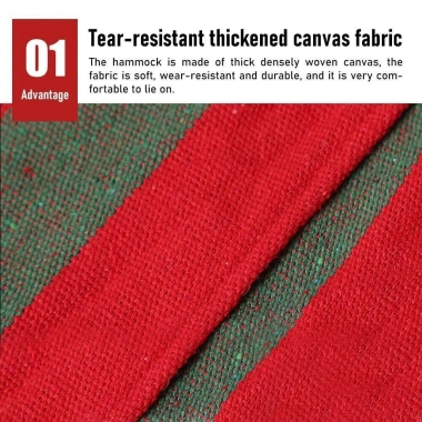 Võng vải dù dày Fudeshe treo 190x80cm - Sân vườn rộng, độ bền cao, giảm giá 147k 5