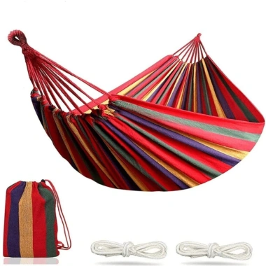 Võng vải dù dày Fudeshe treo 190x80cm - Sân vườn rộng, độ bền cao, giảm giá 147k 10
