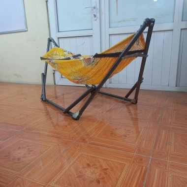 Võng Xếp Mini A50 Dày Rộng Cho Bé - Khung Vững, Không Bị Lật, Giao Hỏa Tốc 448k 4