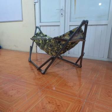 Võng Xếp Mini A50 Dày Rộng Cho Bé - Khung Vững, Không Bị Lật, Giao Hỏa Tốc 448k 7