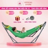 Võng Xếp TRƯỜNG NGA Khung Sơn Tĩnh Điện Phi 32 + Lưới - Chịu 150kg - Giá 495k