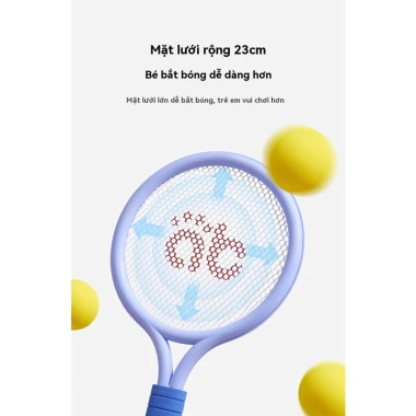 Vợt cầu lông trẻ 2-4 tuổi trong nhà - Đồ chơi thể thao tương tác, giá ưu đãi 155.000₫ 7