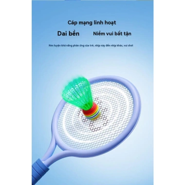 Vợt cầu lông trẻ 2-4 tuổi trong nhà - Đồ chơi thể thao tương tác, giá ưu đãi 155.000₫ 8