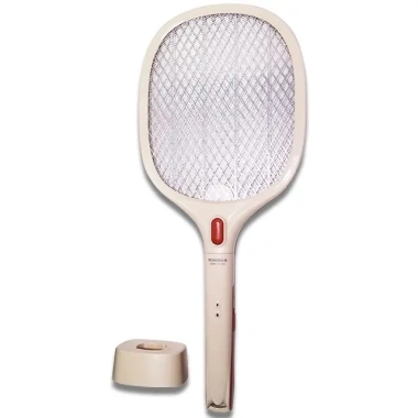 Vợt muỗi Nanoco màu kem NMR103BE – Pin lithium 18.650h 220V, sạc Micro USB, di động, giá ưu đãi 187k 5