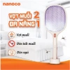 Vợt muỗi Nanoco màu kem NMR103BE – Pin lithium 18.650h 220V, sạc Micro USB, di động, giá ưu đãi 187k 8