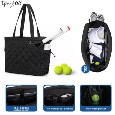 Vợt Thể Thao TPWGF65 Dung Tích Lớn - Ba Lô Tennis + Túi Giày, Mang Ngoài Trời