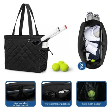Vợt Thể Thao TPWGF65 Dung Tích Lớn - Ba Lô Tennis + Túi Giày, Mang Ngoài Trời