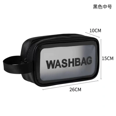 Washbag túi đựng mỹ phẩm có quai chống thấm nước, trong suốt, phù hợp du lịch & bơi - Giá 30.600₫