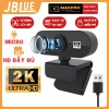 Webcam JBLue 2K/1.080P Livestream USB, mic giảm ồn, trợ sáng tốt, giá ưu đãi 135k