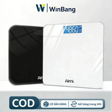 Winbang Cân Nặng Điện Tử Thông Minh LED Độ Chính Xác Cao - Theo Dõi Sức Khỏe