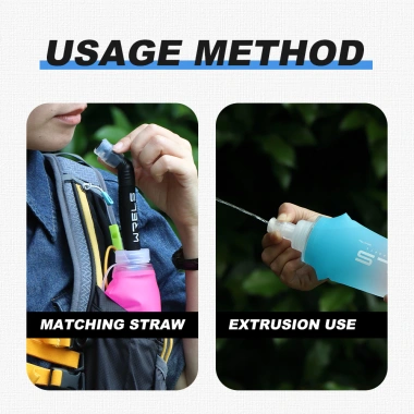 WRELS 1 Chai Nước Gấp Tiện Lợi Gradient Đa Năng Cho Xe Đạp, Cắm Trại, Đi Bộ, Chạy Bộ, Du Lịch - Giá 102.237đ