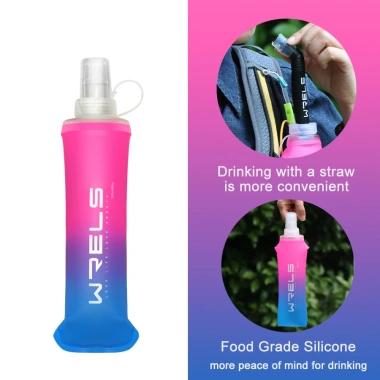 WRELS 1 Chai Nước Gấp Tiện Lợi Gradient Đa Năng Cho Xe Đạp, Cắm Trại, Đi Bộ, Chạy Bộ, Du Lịch - Giá 102.237đ