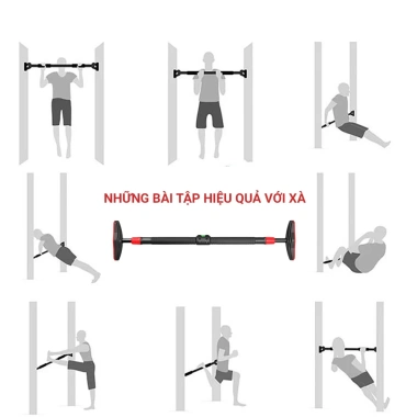 Xà đơn gắn cửa treo tường AOLIKES A‑SW213 – Home gym, giảm còn 379.000₫, bền chắc, dễ lắp đặt