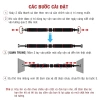 Xà Đơn Gắn Cửa Treo Tường Cao Cấp: Tập Gym, Cơ Bụng, Thể Hình, Nhiều Kích Thước, Giá 125.000₫ 2