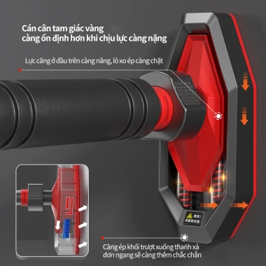 Xà đơn treo tường 60-160cm gắn cửa, chịu tải mạnh, miễn lắp đặt - Tập tại nhà 85.000₫ 4 Xà đơn treo tường 60-160cm gắn cửa, chịu tải mạnh, miễn lắp đặt - Tập tại nhà 85.000₫ 4