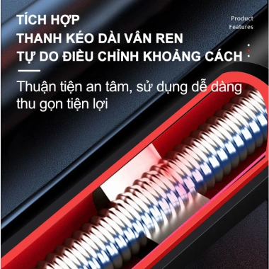 Xà đơn treo tường 60-160cm gắn cửa, chịu tải mạnh, miễn lắp đặt - Tập tại nhà 85.000₫