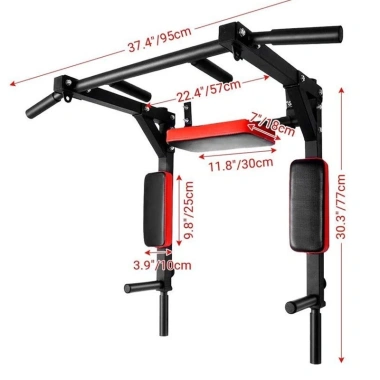 Xà đơn treo tường đa năng 8 trong 1 + xà kép di động, tải 300kg, chỉ 1.149.600₫ 3