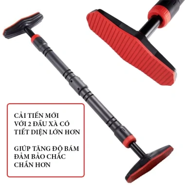 Xà đơn treo tường gắn cửa cao cấp chốt chống xoay điều chỉnh 60-130cm tập thể thao tại nhà