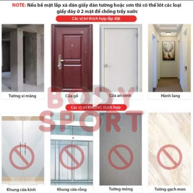 Xà Đơn Treo Tường Gắn Cửa Kích Cỡ Tùy Chỉnh - Gậy Bẻ Tập Tay, Vai, Ngực Tại Nhà - 98.000