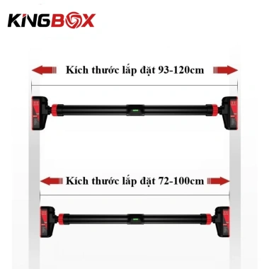 Xà Đơn Treo Tường KingBox 2.023 Điều Chỉnh 72-95cm & 93-120cm, Trọng Lượng 2-2.5kg, Giá Ưu Đãi 269.000₫