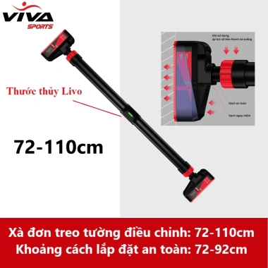 Xà Đơn Treo Tường KingBox 2.023 Điều Chỉnh 72-95cm & 93-120cm, Trọng Lượng 2-2.5kg, Giá Ưu Đãi 269.000₫