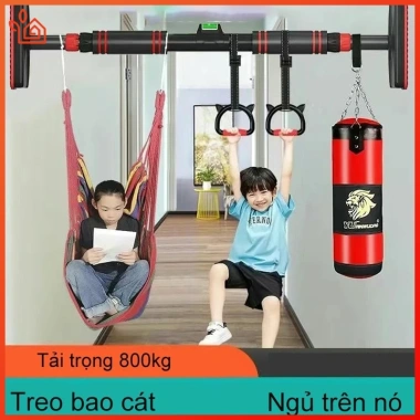 Xà đơn treo tường Trạm đa năng Gym2.025 - Thước thăng bằng, chốt chống xoay, 359.790₫