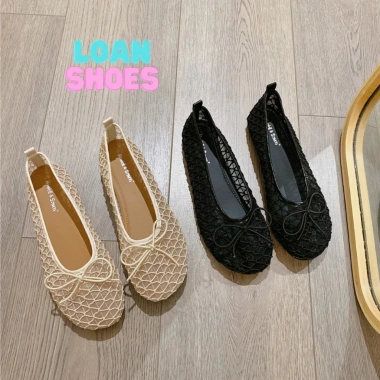XẢ KHO Giày Búp Bê Ren Lưới Đi Nhẹ Êm Chân Loại 1 Full Hộp Giá Ưu Đãi 170k