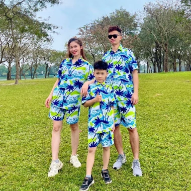 XẢ KHO Set Đồ Sơ Mi Trái Cây Hoa Lá - Sơ Mi Du Lịch Biển Giá Rẻ 55k - TiatoShop 7
