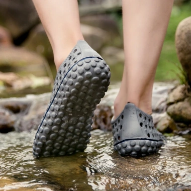 Xăng đan cao su đi biển đục lỗ thoáng khí, chống trượt, nam size 39-44 - 128.917₫