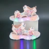Xăng đan chiếu sáng Kuromi mùa hè bé gái - giày biển đế mềm, chống trượt, giảm giá