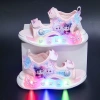 Xăng đan chiếu sáng Kuromi mùa hè bé gái - giày biển đế mềm, chống trượt, giảm giá 4
