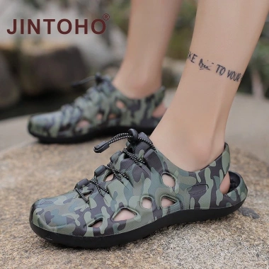 Xăng đan JINTOHO nam đế mềm chống trượt, chống thấm nước, cá tính thời trang cho đi bộ đường dài leo núi - Giá chỉ 219.342đ