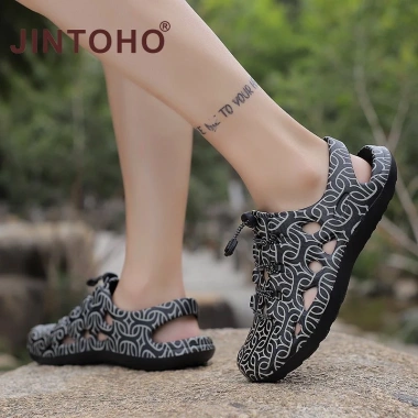 Xăng đan JINTOHO nam đế mềm chống trượt, chống thấm nước, cá tính thời trang cho đi bộ đường dài leo núi - Giá chỉ 219.342đ