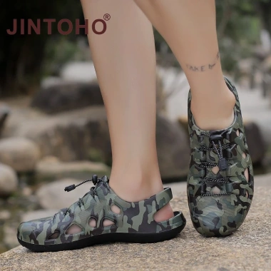 Xăng đan JINTOHO nam đế mềm chống trượt, chống thấm nước, cá tính thời trang cho đi bộ đường dài leo núi - Giá chỉ 219.342đ