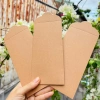 Xấp 10 bao lì xì trơn giấy kraft dây cứng tự vẽ, trang trí, viết thư pháp giá 24.500₫ 3