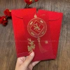 Xấp 6 Phong Bao Li Xi Đỏ Nhũ Kim - Set Li Xi Chữ Vàng Tết Bính Ngọ 2.026 Giá 25.000đ 5
