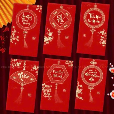 Xấp 6 Phong Bao Li Xi Đỏ Nhũ Kim - Set Li Xi Chữ Vàng Tết Bính Ngọ 2.026 Giá 25.000đ 8 Xấp 6 Phong Bao Li Xi Đỏ Nhũ Kim - Set Li Xi Chữ Vàng Tết Bính Ngọ 2.026 Giá 25.000đ 8