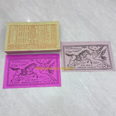 Xấp Giấy Cò Bay Ngựa Chạy Nhỏ – Bộ Cúng Ông Bà Táo Giá 19.000, Tiết Kiệm Ngay