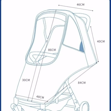 Xe Đẩy Đa Năng Che Mưa, Chống Gió, Áo Mưa Ấm Cho Trẻ Em - 112.939₫