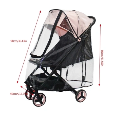 Xe đẩy em bé đa năng Jenniferab - Che mưa EVA, bảo vệ tay áo, giảm giá 253.670₫ 2
