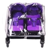 Xe đẩy em bé đôi BDW Pushcha + Áo mưa PVC trong suốt, vỏ bảo vệ chống gió - 202,087₫ 6