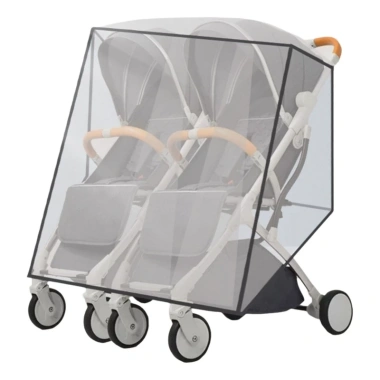Xe đẩy em bé đôi BDW Pushcha + Áo mưa PVC trong suốt, vỏ bảo vệ chống gió - 202,087₫ 7